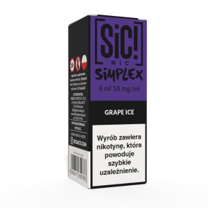 Liquid SIC! NIC 8ml 18mg Grape Ice – Simplex