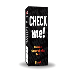 Longfill Aromat CHECK me! 8/10ml Banan Czereśnia Ice