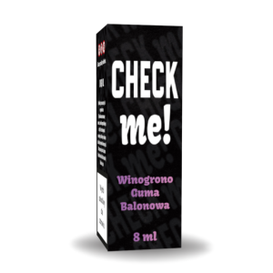 Longfill Aromat CHECK me! 8/10ml Winogrono Guma Balonowa