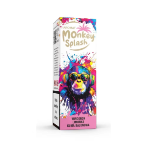 Longfill Aromat Monkey Splash 8/10ml Winogron Limonka Guma Balonowa
