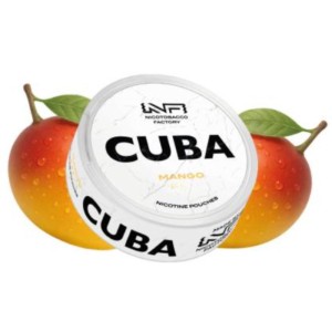 Woreczki nikotynowe CUBA WHITE 16mg – Mango Snus AKCYZA