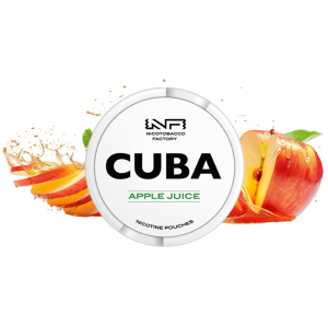 Woreczki nikotynowe CUBA WHITE 16mg – Apple Juice Snus AKCYZA
